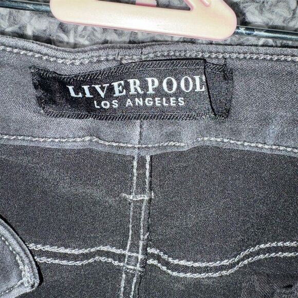 Liverpool Women's High-Rise Ankle Skinny Jeans Gray Size 12 Stretch Denim - Picture 3 of 8